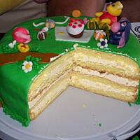 Tort z kremem pomarańczowym