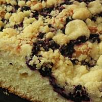 Drożdżowiec z jagodami.