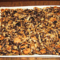 Zapiekanka z pieczarkami i kurczakiem wg M&Ł