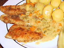 Fot. mariola2000, Ryba z sosem porowo - śmietanowym wg M&Ł