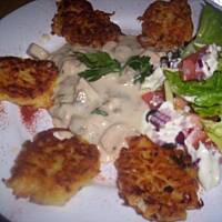 Placki z cukini nic nowego ale zawsze pycha:)