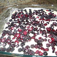 Ciasto puszek z malinami