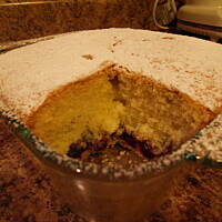 Ciasto puszek z malinami