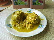 Fot. ezelka, Klopsiki w sosie curry z porem