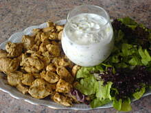 Fot. jaska2503, Kurcze z sałatą i sosem jogurtowym