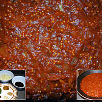 Kurczak w sosie barbecue z sałatką ziemniaczaną na ciepło