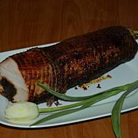 Schab pieczony nadziewany śliwkami