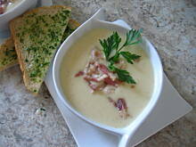 Fot. Kluko, Zupa krem ziemniaczany z gałką i imbirem