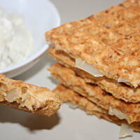 Gofry z pieczarkami serem i cebulą kasiuli