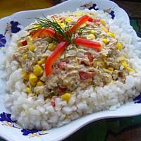 Sałatka z makreli z papryką