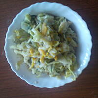 kapusta w śmietanie