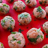 zupa-krem z porów z mięsnymi kulkami