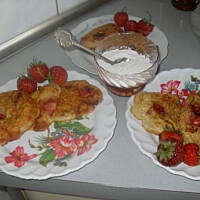 Truskawki w cieście ze zsiadłego mleka