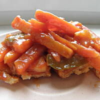 Ryba w chrupiących marchewkach Asiuniasi