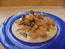 Fot. bxl-ka, krewetki w sosie a l ail