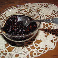 konfitury z jeżyn pachnące wanilią