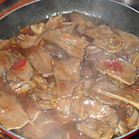 Vepřove jazyki se sojovou omáčkou od Mężatki