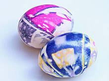 Fot. beataoh, Jajka barwione w jedwabiu