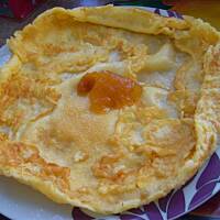 Omlet ziemniaczany z konfiturą morelową