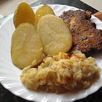 Kiszona kapustka gotowana do obiadu