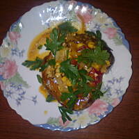 Szynka pieczona z papryką