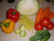 Fot. bozena28, Sałatka warzywna z fasolką szparagową