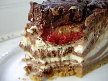 Fot. Krystyna911, Pasiasty sernik ze śliwkami