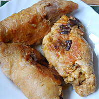 Udka z kurczaka zawijane z grzybami