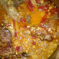 Szynka pieczona z papryką