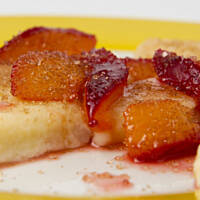 Kluski leniwe ze śliwką