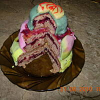 Biszkopt z masą cukrową