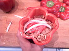 Fot. Bronia_, Papryka faszerowana mięsem i pieczarkami