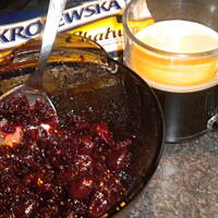 Biszkopt z kremem chałwowym  wg Anes