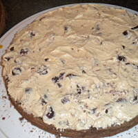 Biszkopt z kremem chałwowym  wg Anes