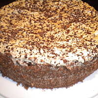 Biszkopt z kremem chałwowym  wg Anes