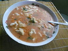 Fot. je7mima, Zupa pomidorowa z kluskami lanymi