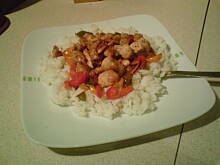 Fot. ALA S., Kurczak z papryką i ryżem