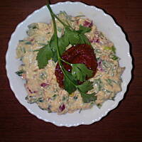 Pasta serowo - warzywna