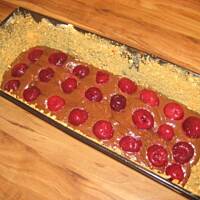 Ciasto kawowo-wiśniowe  z migdałowym likierem i Amarettini