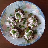 placki ziemniaczano-serowo-grzybowe