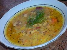 Fot. niebieska-różyczka, Zupa grochówka z kurkami