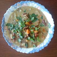 Zupa kurkowa z suszonymi pomidorami