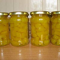 gruszki lub dynia lub cukinia w occie