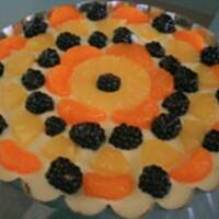 Tarta owocowa z aksamitnym kremem z białą czekoladą