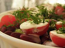 Fot. msewka, Warstwowa sałatka z brokułem.