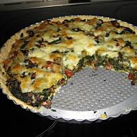 Tarta ze szpinakiem i suszonymi pomidorami