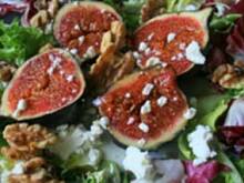 Fot. Lady Monet, Sałatka ze świeżymi figami i kozim serem