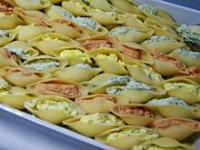 Fot. niebieska-różyczka, Conchiglioni faszerowane pastami serowymi