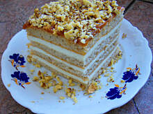 Fot. niebieska-różyczka, Ciasto a la pszczółka z orzechami