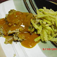 Pieczeń z gotowanego kurczaka